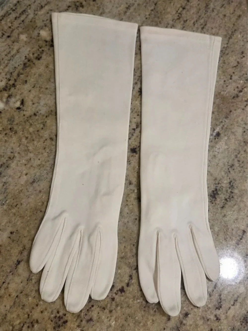 Vintage Womens Size S / 6.5 Off-White Cotton Stretch Formal 13